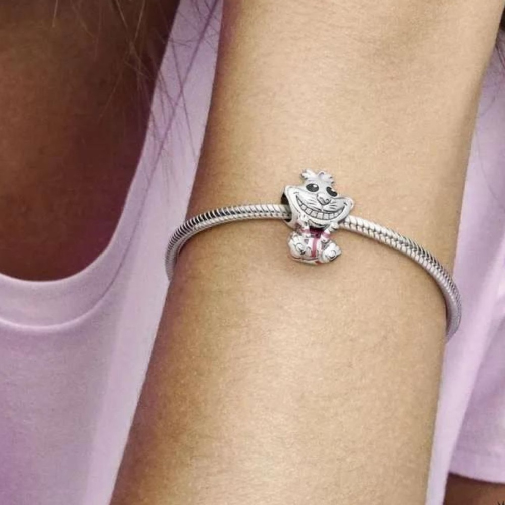 Pandora Disney Alice in Wonderland Cheshire Cat Charm - Picture 5 of 6